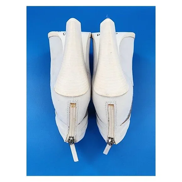 MISSONI NWOB Pony Hair Suede Mesh Panel White Bootie - Picture 11 of 15